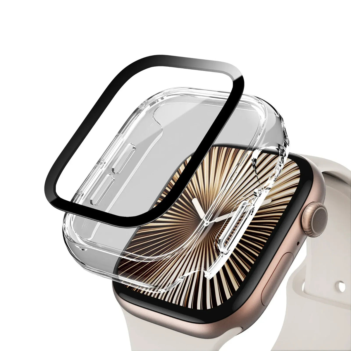 Green Lion Guard Plus PC Casefor Apple Watch - Clear – image 3