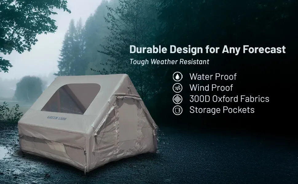 Green Lion Gt 4x Inflatable Camping Tent Beige – image 13