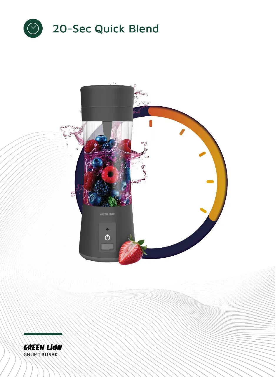 Green Lion Juice Mate Portable Juicer 380 ml - Black – image 9