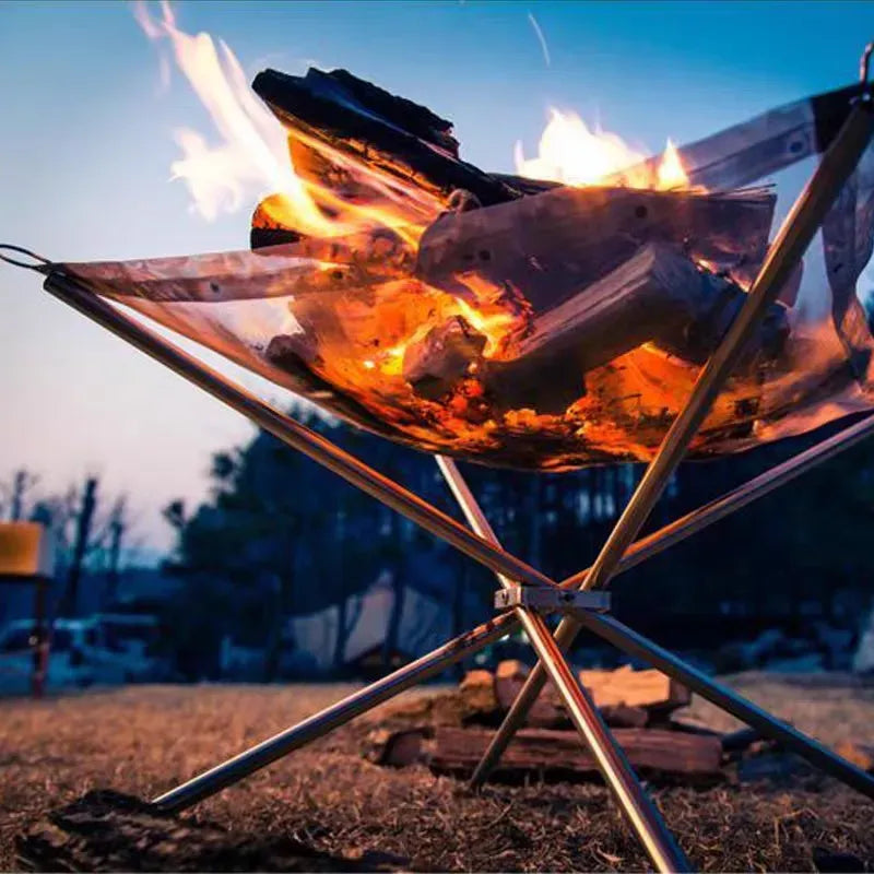 Green Lion Portable Bonfire Stainless Steel Stand – image 14