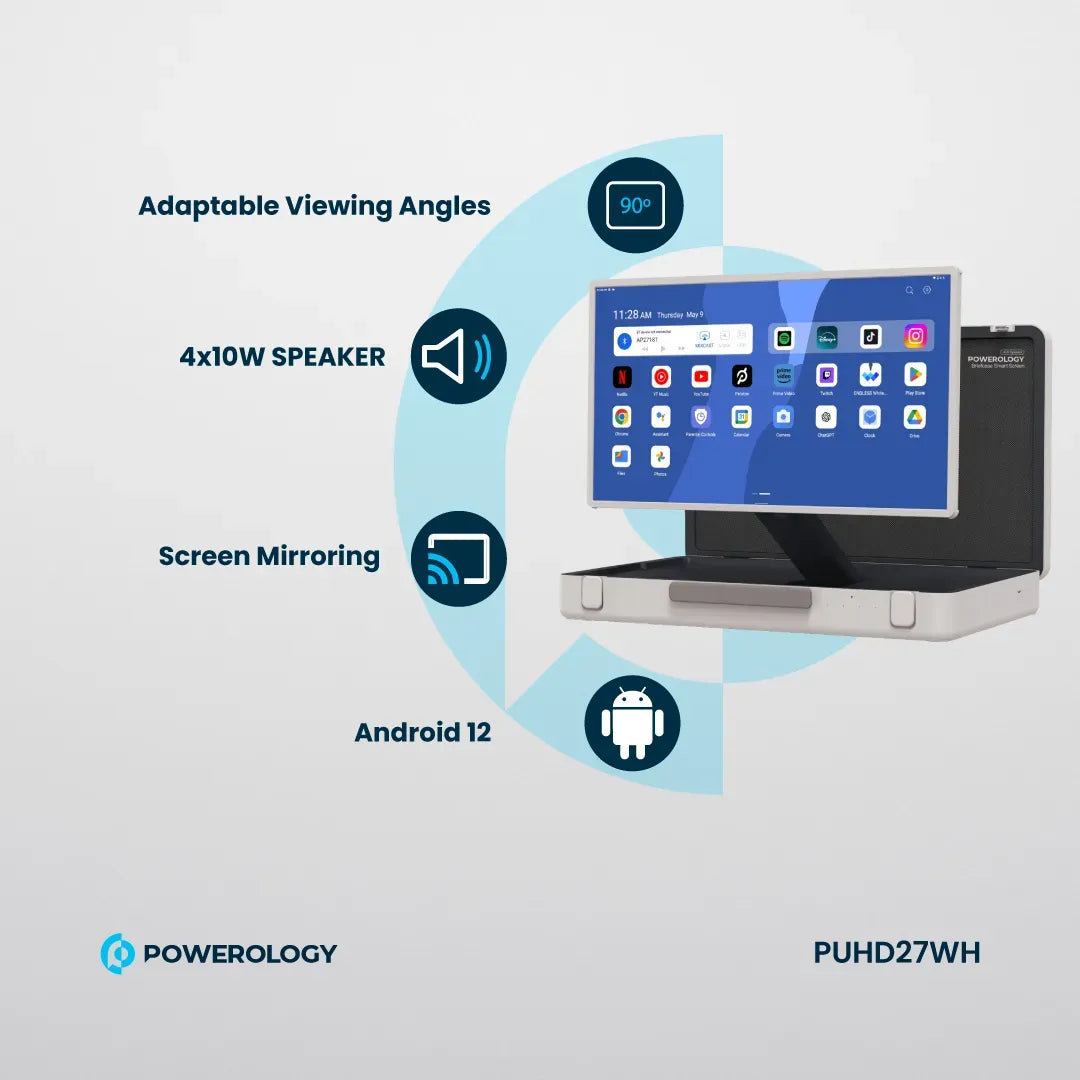 Powerology 27 Android Briefcase Display White – image 13