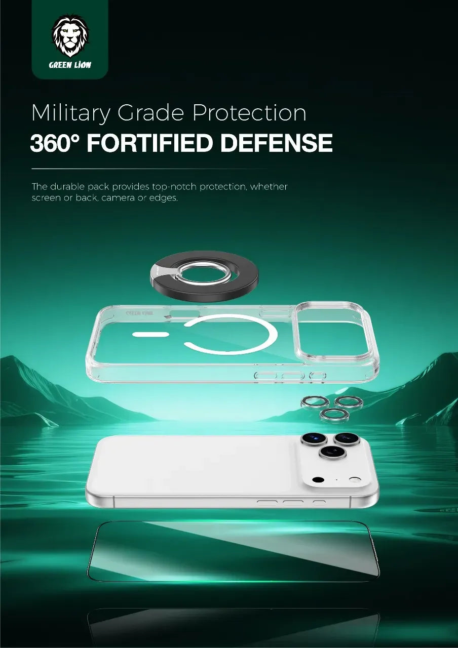 Green Lion 4 In 1 Protection Pack - Clear – image 6
