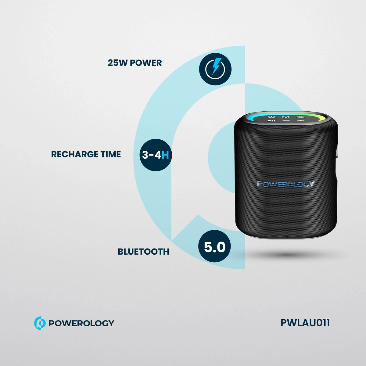 Powerology Portable Loud Speaker Black – image 15