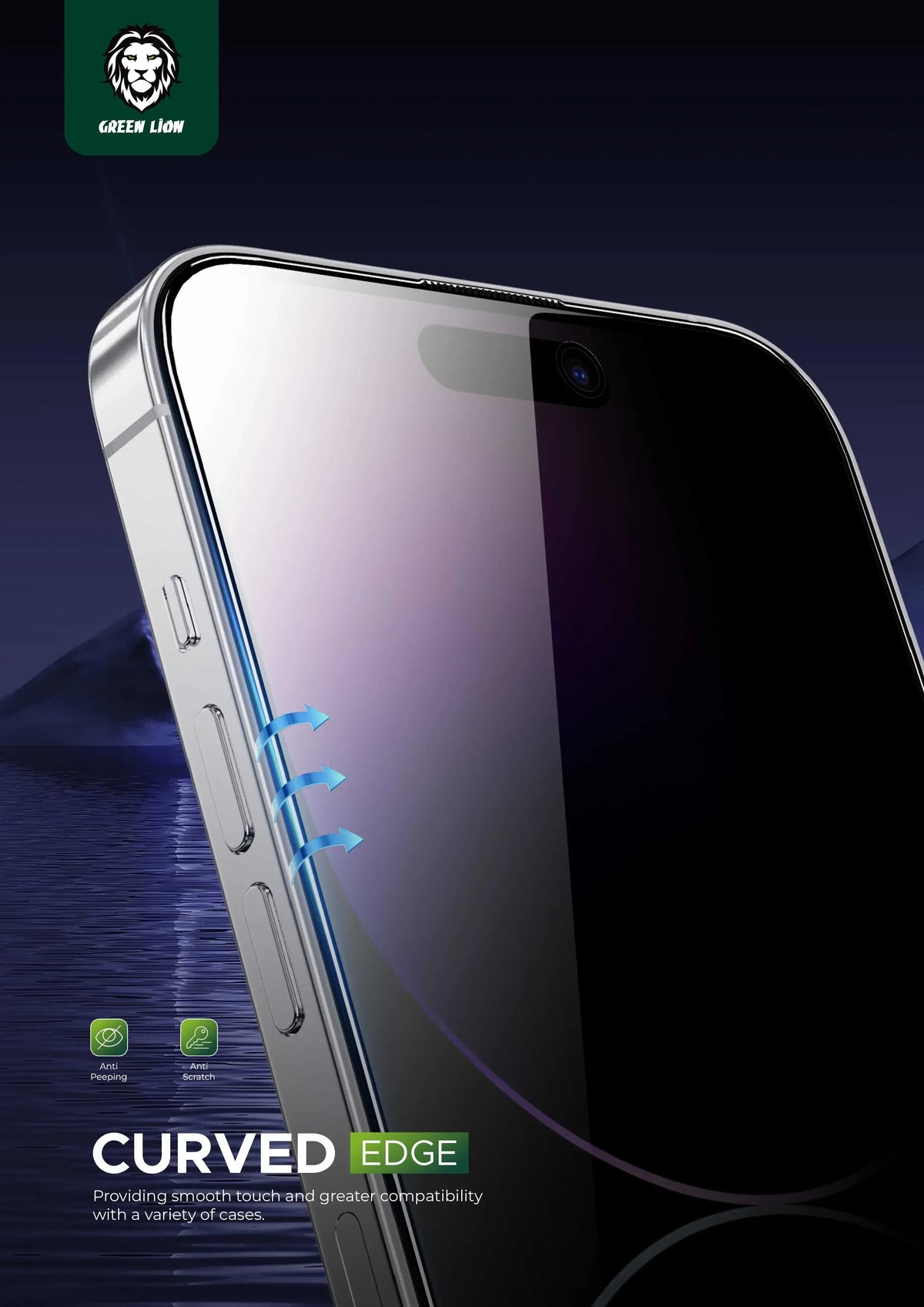 Green Lion 9 HSteve Privacy Screen Protector - Black Edge/Privacy – image 5
