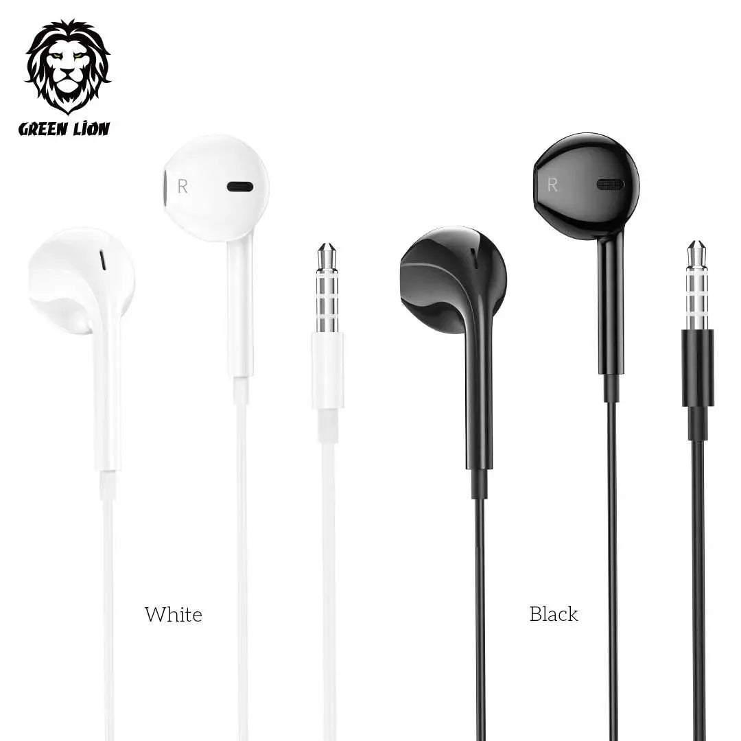 Green Lion Stereo Earphone (1.2 m) - Black – image 2
