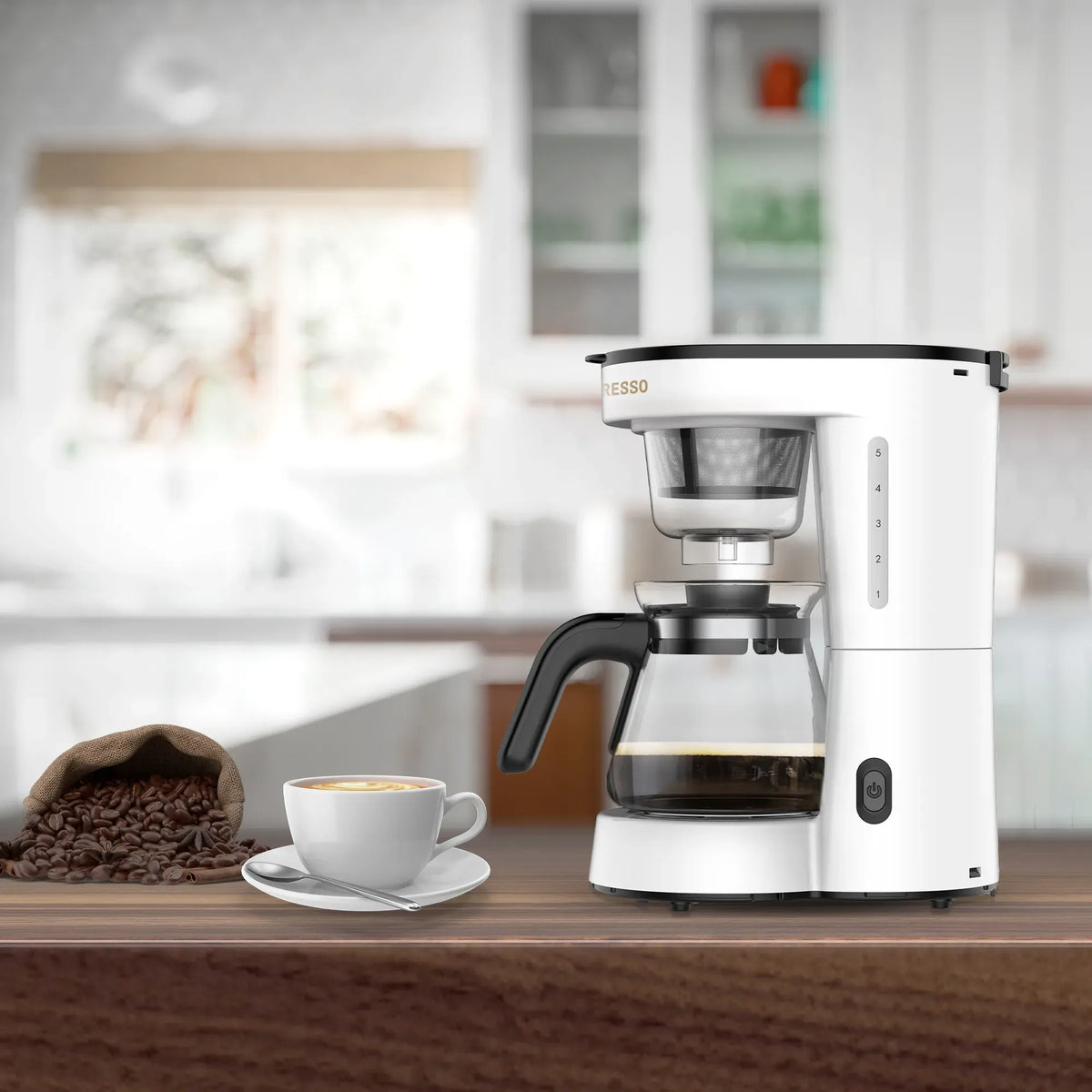 LePresso Drip Coffee Machine Bs Plug 0 75l White – image 4