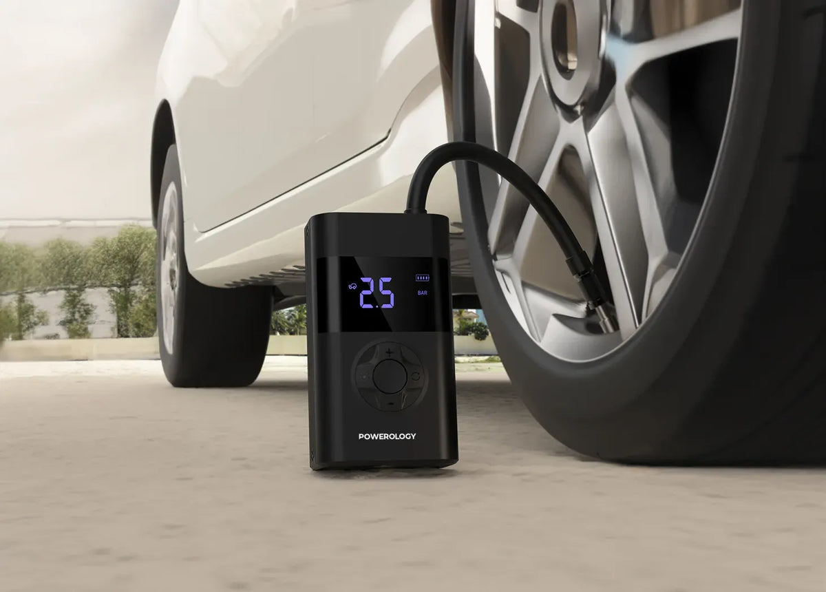 Powerology Ultra Portable Air Compressor Power Bank - Black – image 11