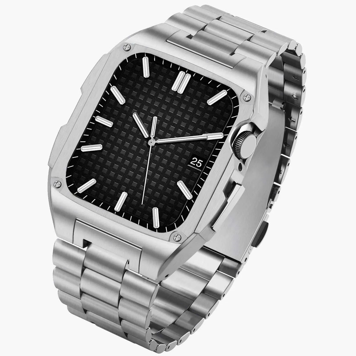 Green Lion Significato Steel Strap Case - Silver