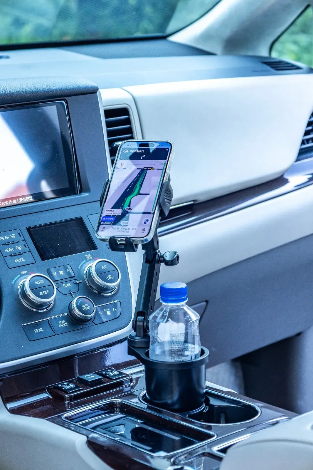 Green Lion 2 in 1 Flexgrip Car Cup Holder Phone Mount Black – image 19