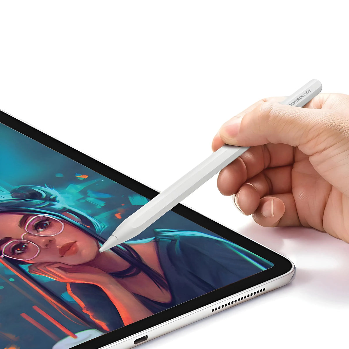Powerology Neotec Active Stylus Pen Stylet Gestuel Intelligent White – image 4