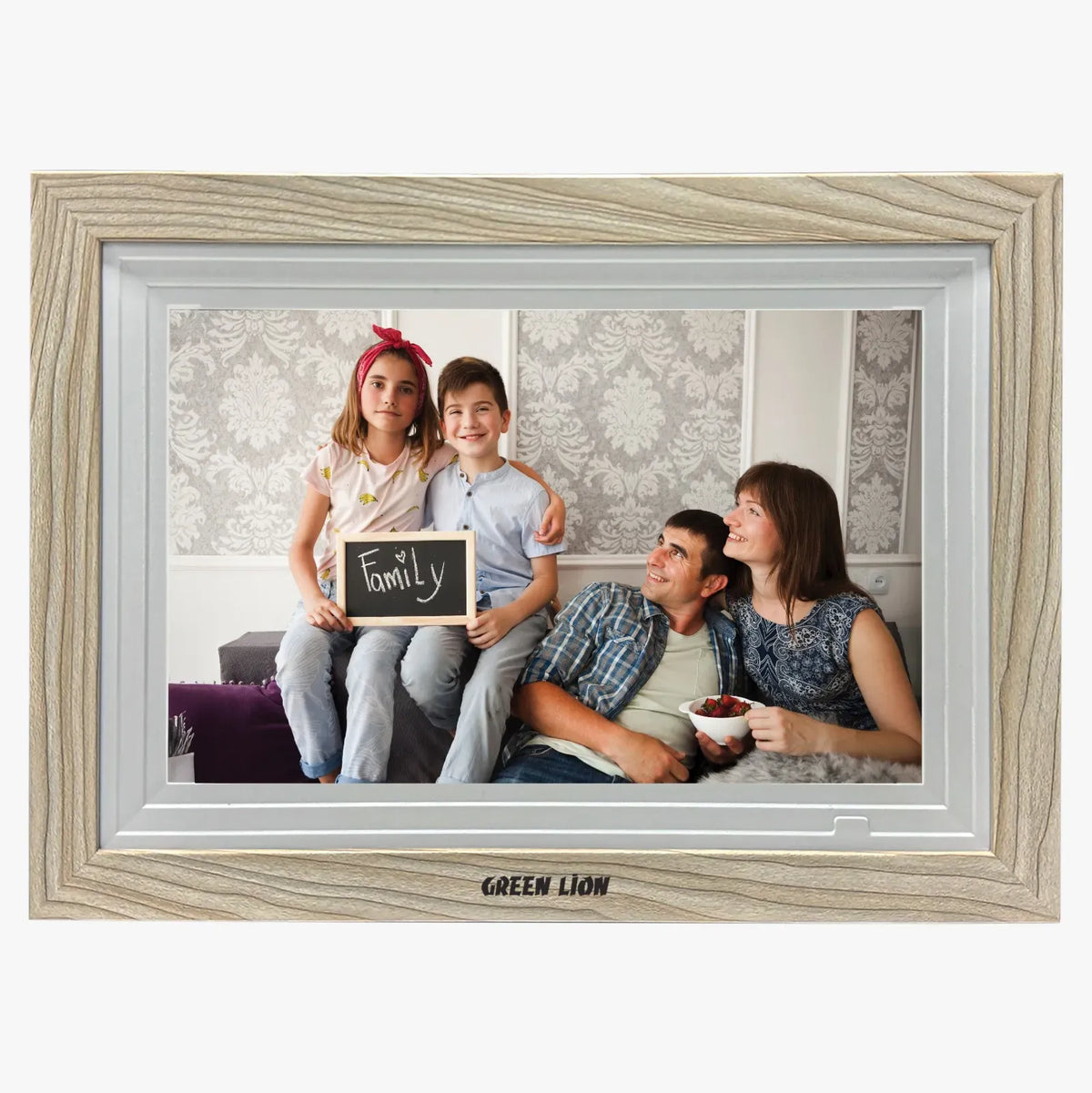 Green Lion Digital Picture Frame Touch Screen Display 10 1 Inch Wooden – image 3