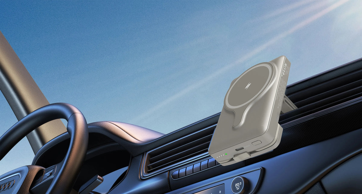 Powerology 5000 m Ah Power Bank MagSafe Charging Air-Vent Mount - Titanum – image 18