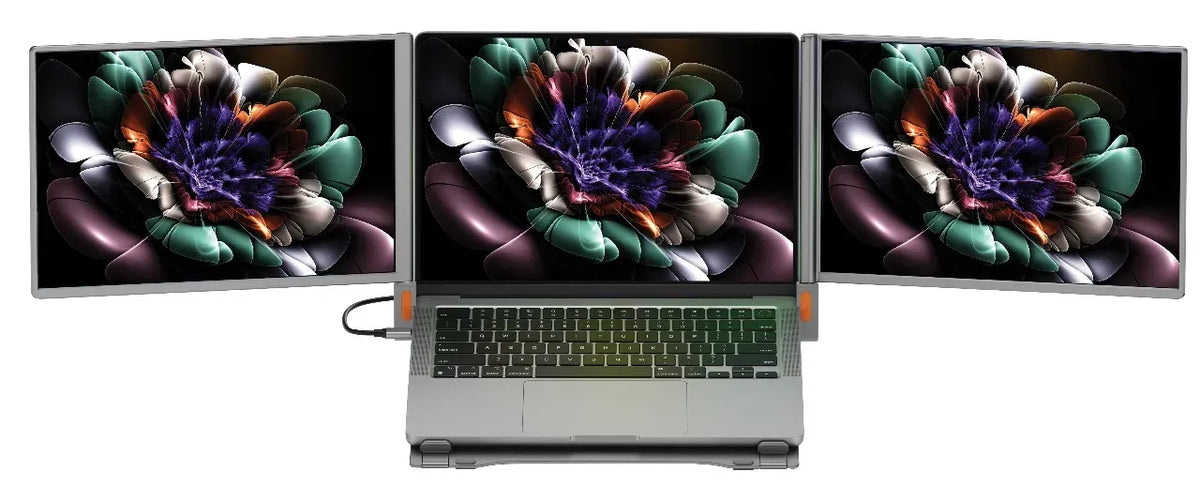 Powerology Portable Dual Screen Monitor Gray – image 5