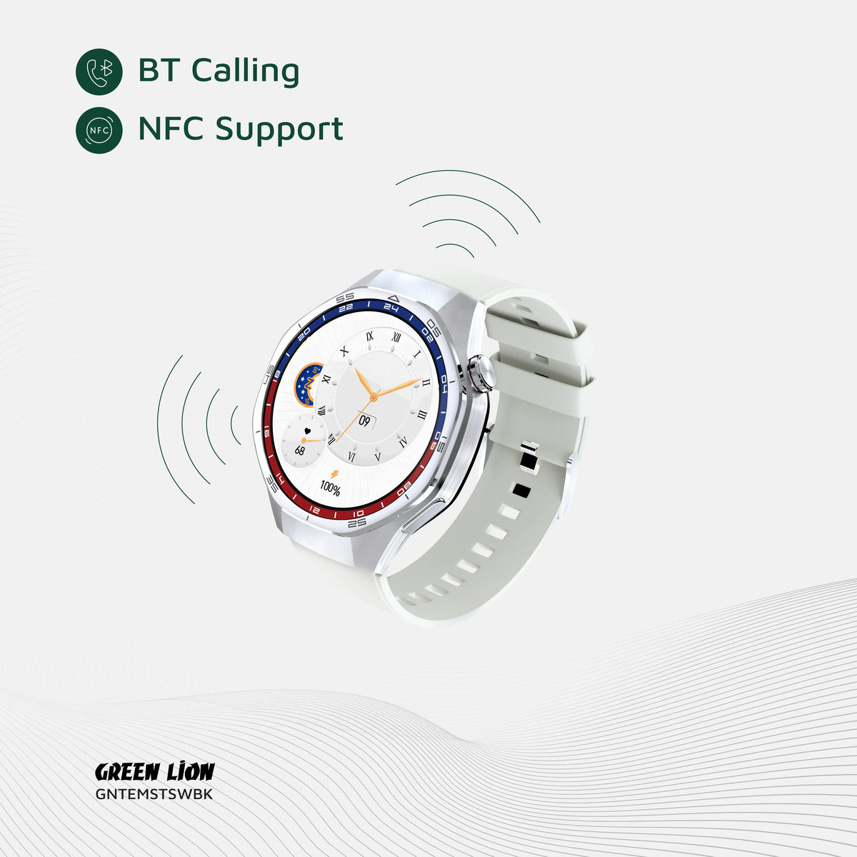 Green Lion Tech Master Smart Watch - Silver – image 19