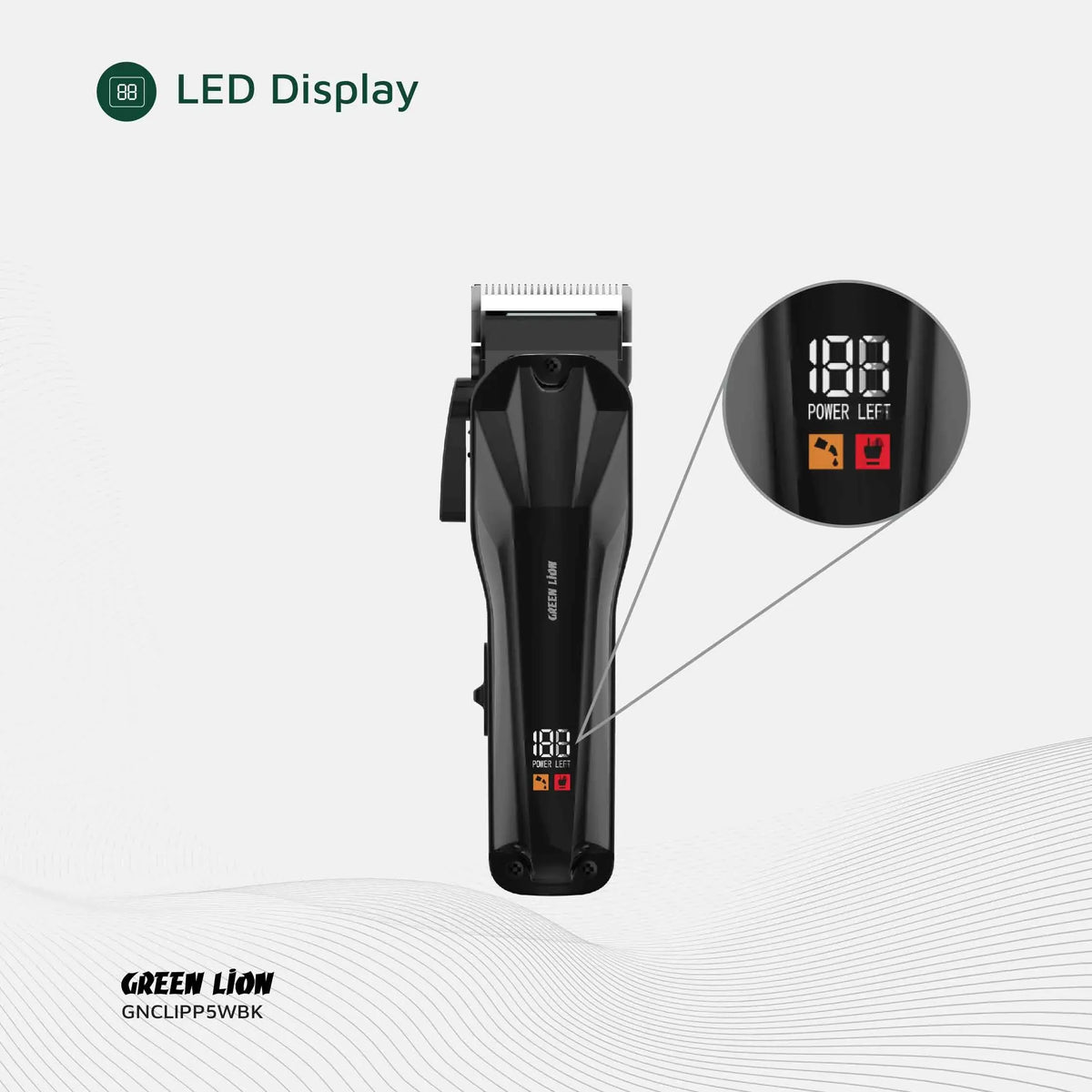 Green Lion Clip Pro Professional Hair Clipper Black – image 11