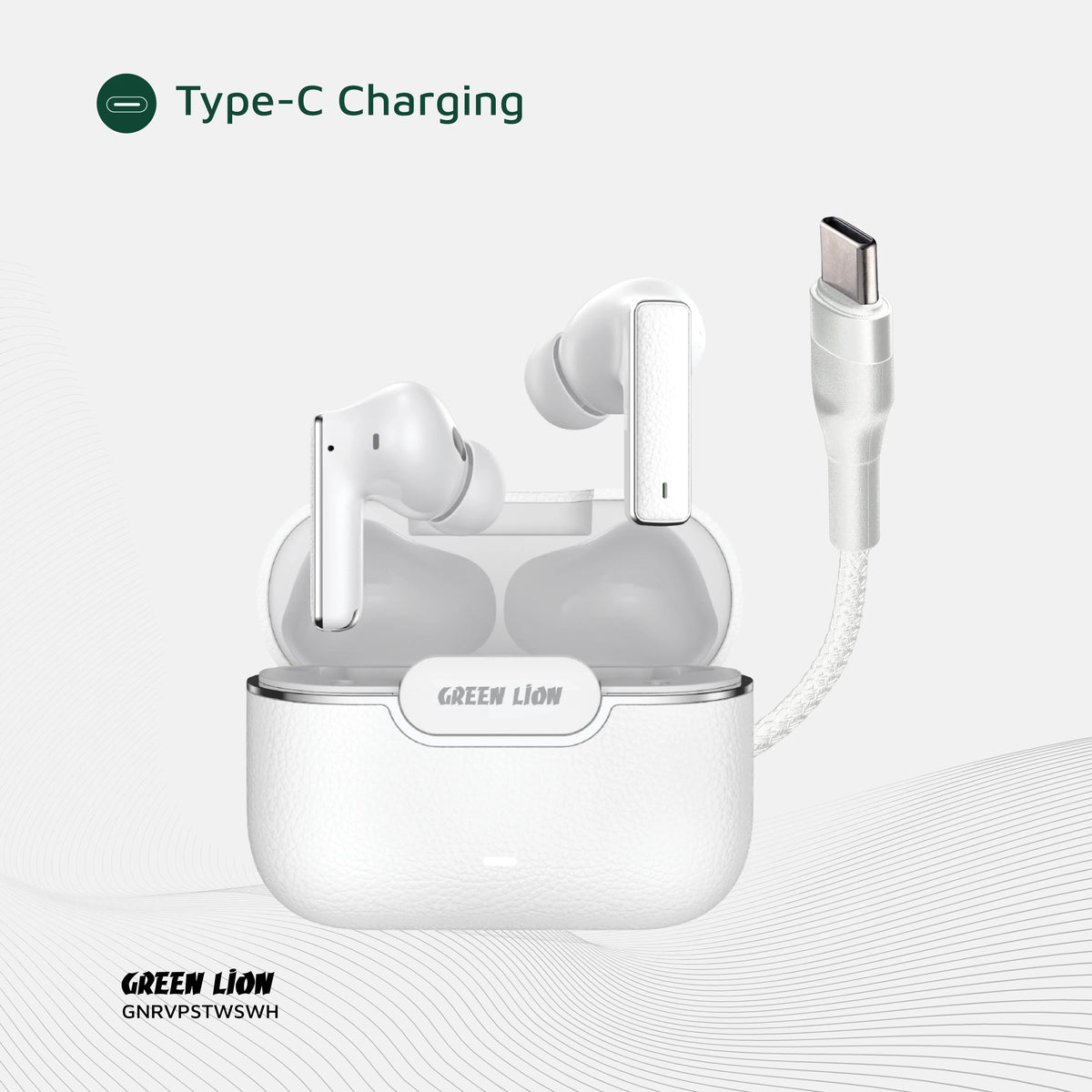 Green Lion River Plus True Wireless Earbuds - White – image 2