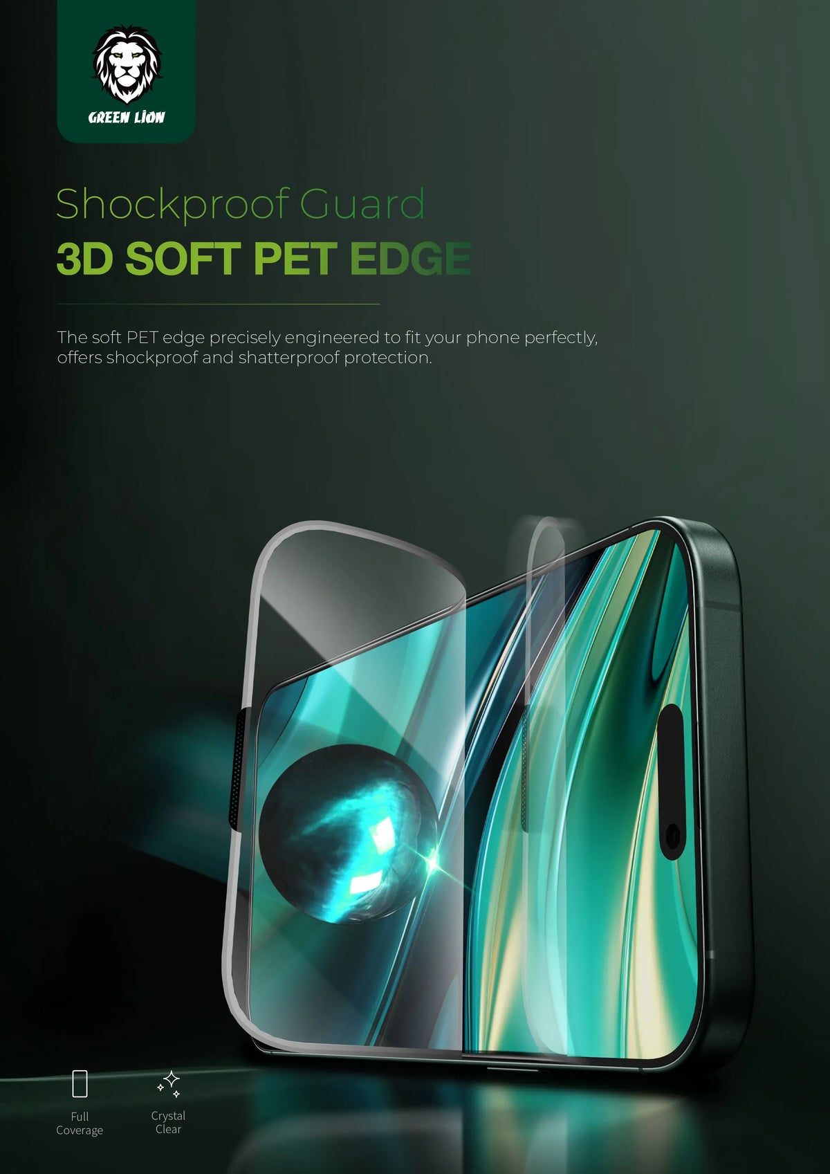 Green Lion Diego Pet HD Screen Protector - Clear – image 14