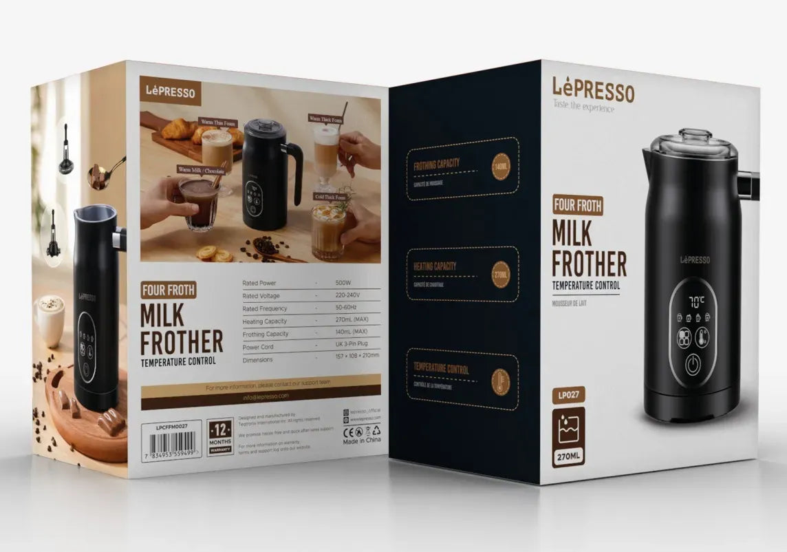 LePresso Four Froth Milk Frother Black – image 9