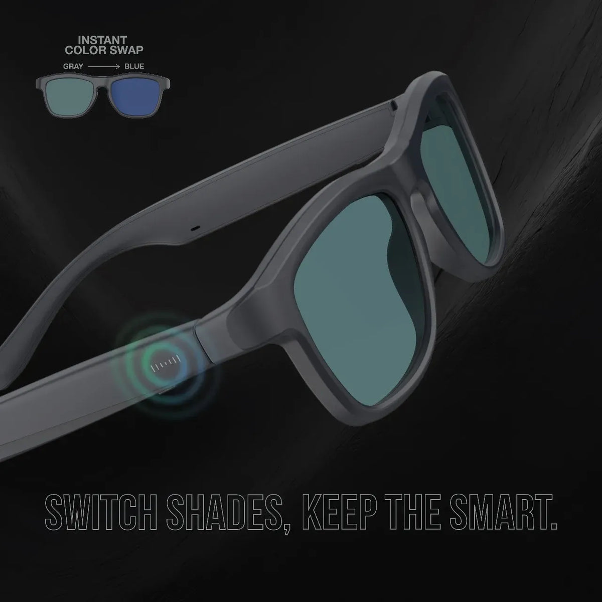 Green Lion Shade Mate Smart Glasses Black – image 2