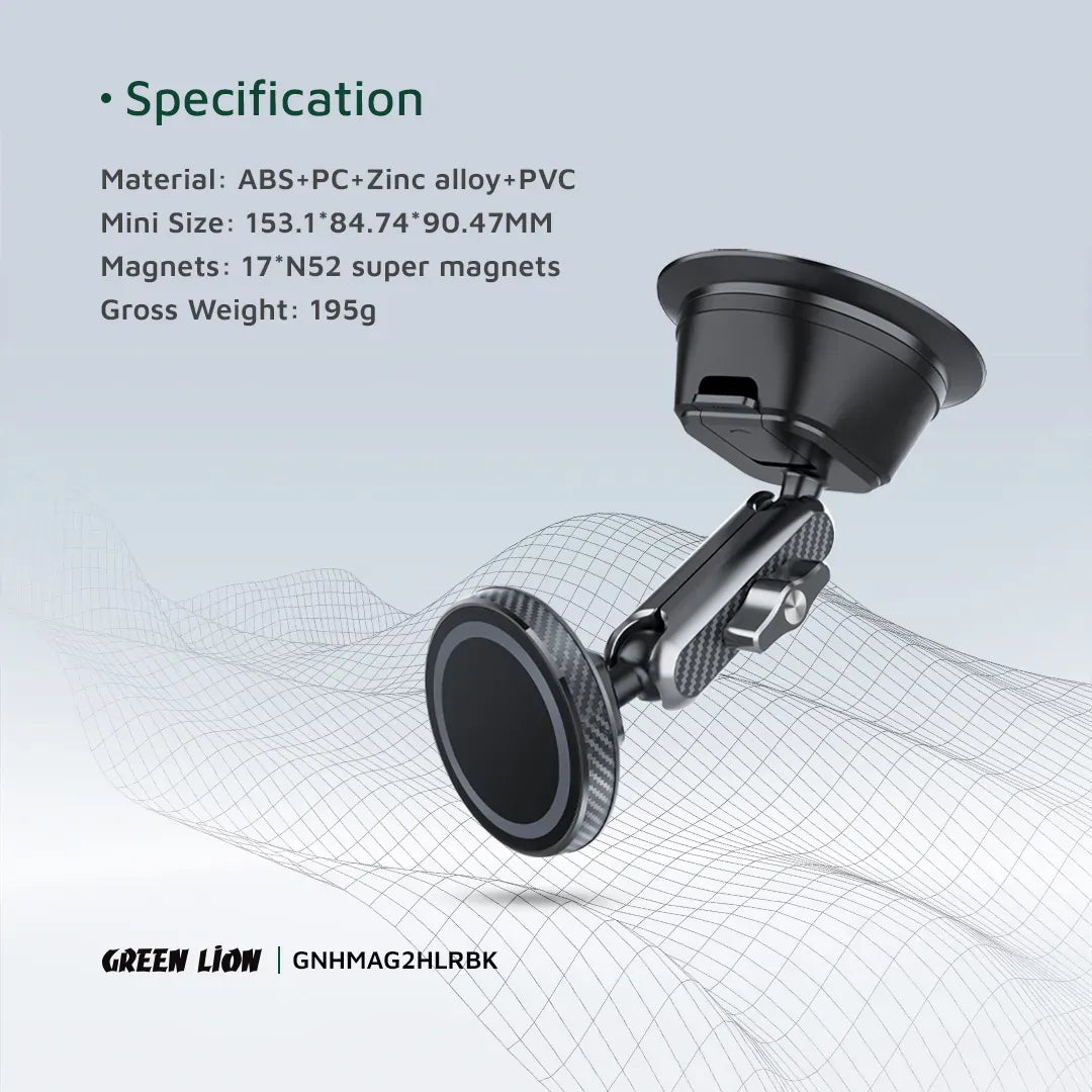 Green Lion Halo MagSafe 2 Car Holder Black – image 14