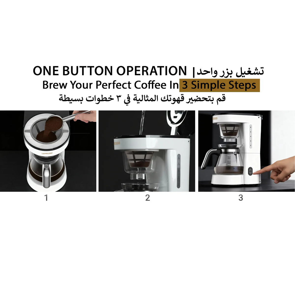 LePresso Drip Coffee Machine Bs Plug 0 75l White – image 22