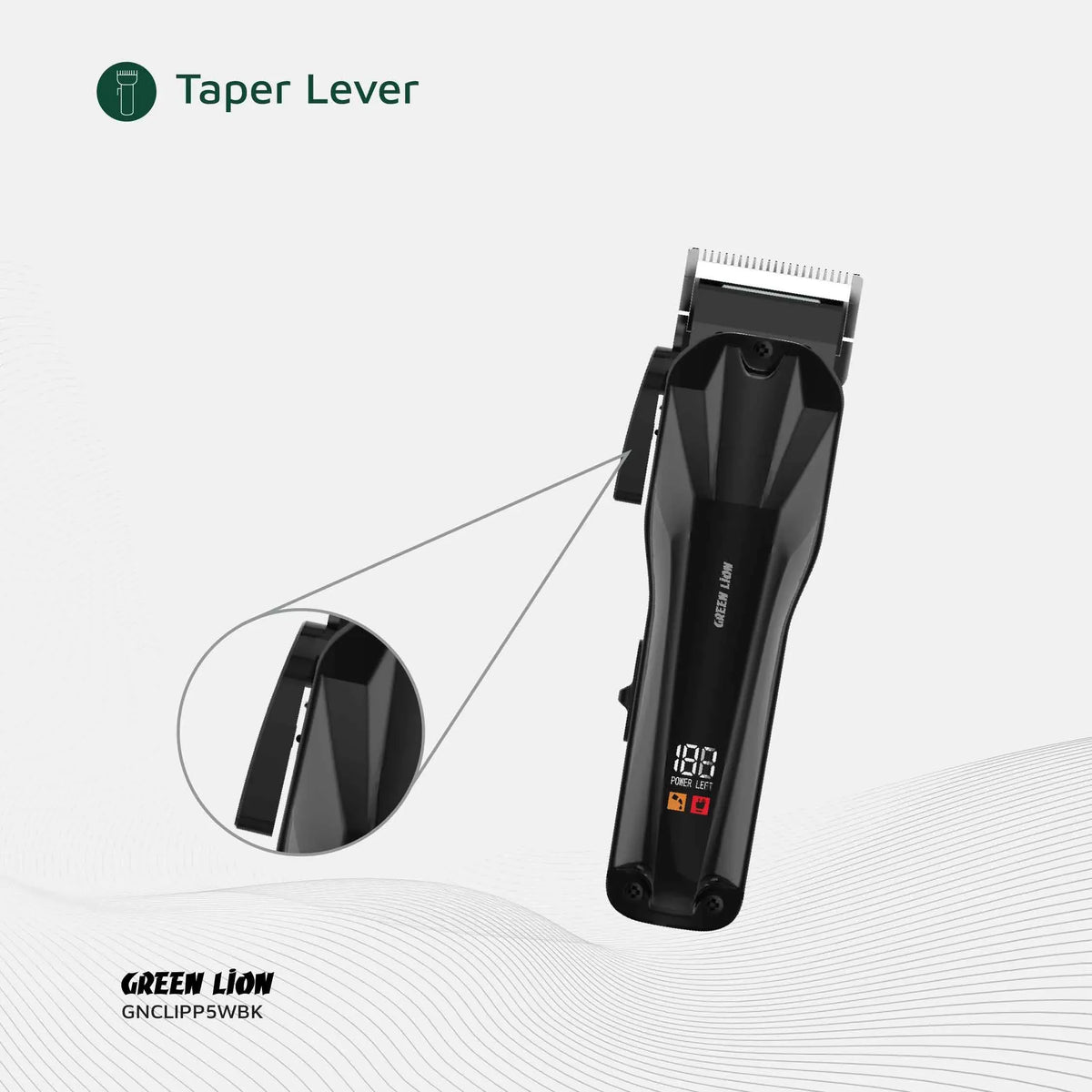 Green Lion Clip Pro Professional Hair Clipper Black – image 14