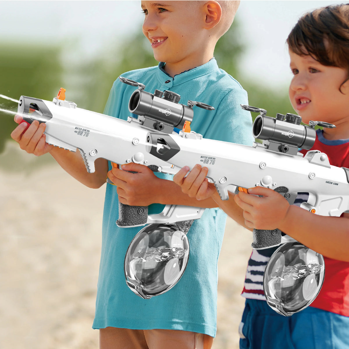 Green Lion GN 75-Electric Water Gun - Grey – image 1