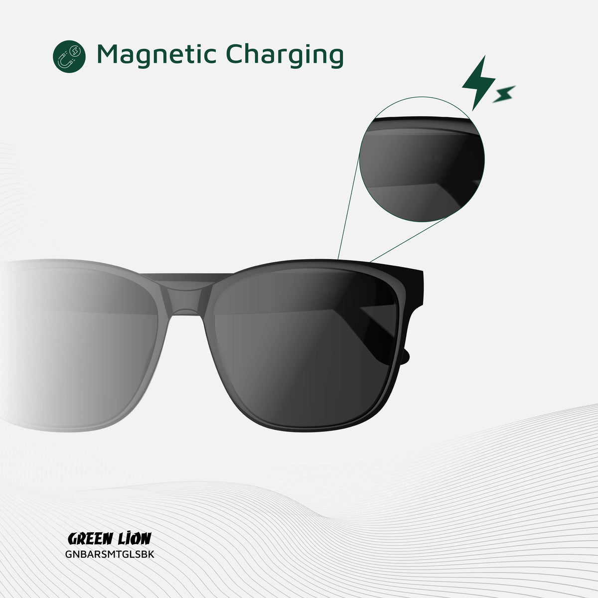 Green Lion Barcelona Smart Glasses Black – image 15