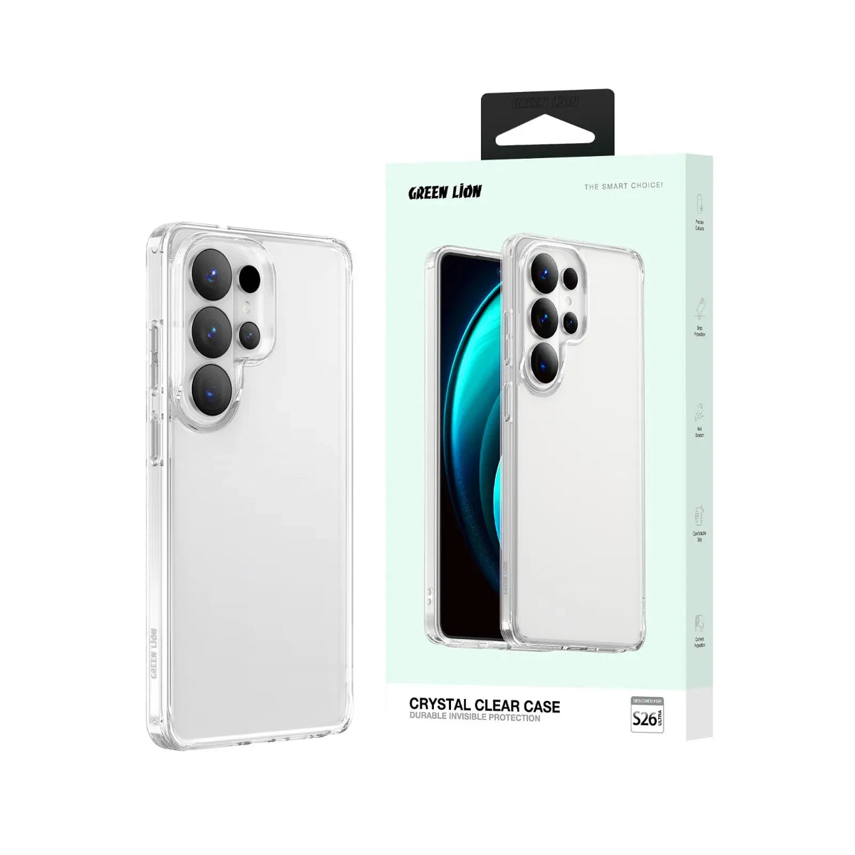 Green Lion Crystal Clear Case – image 2
