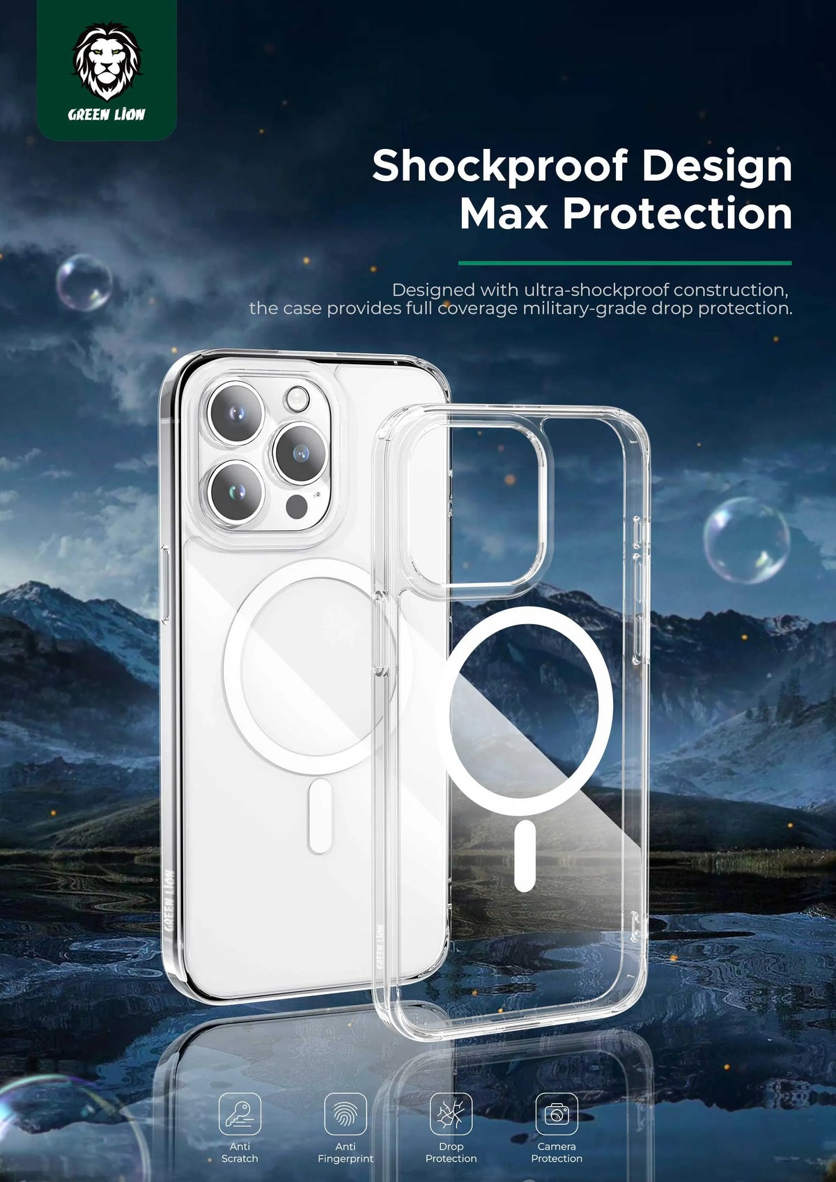 Green Lion Mag Safe Crystal Clear – image 12