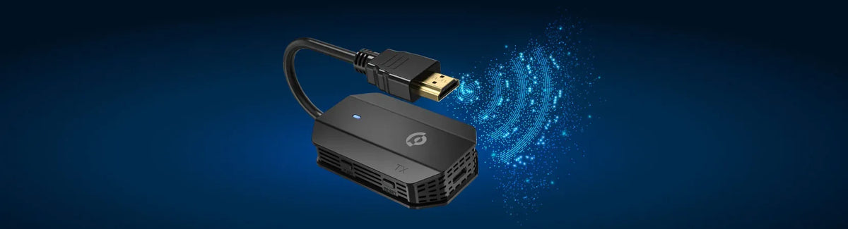 Powerology Wireless Hdmi Mirroring Adaptor Pair with USB C Cable Full HD 1080p Black – image 2