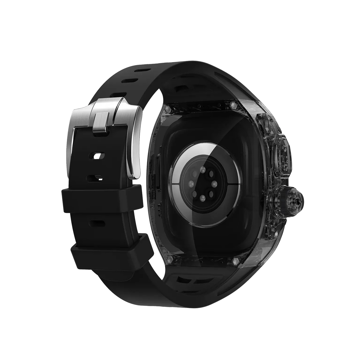 Green Lion La Royal Silicone Strap Case - Transparent Black/Black – image 2