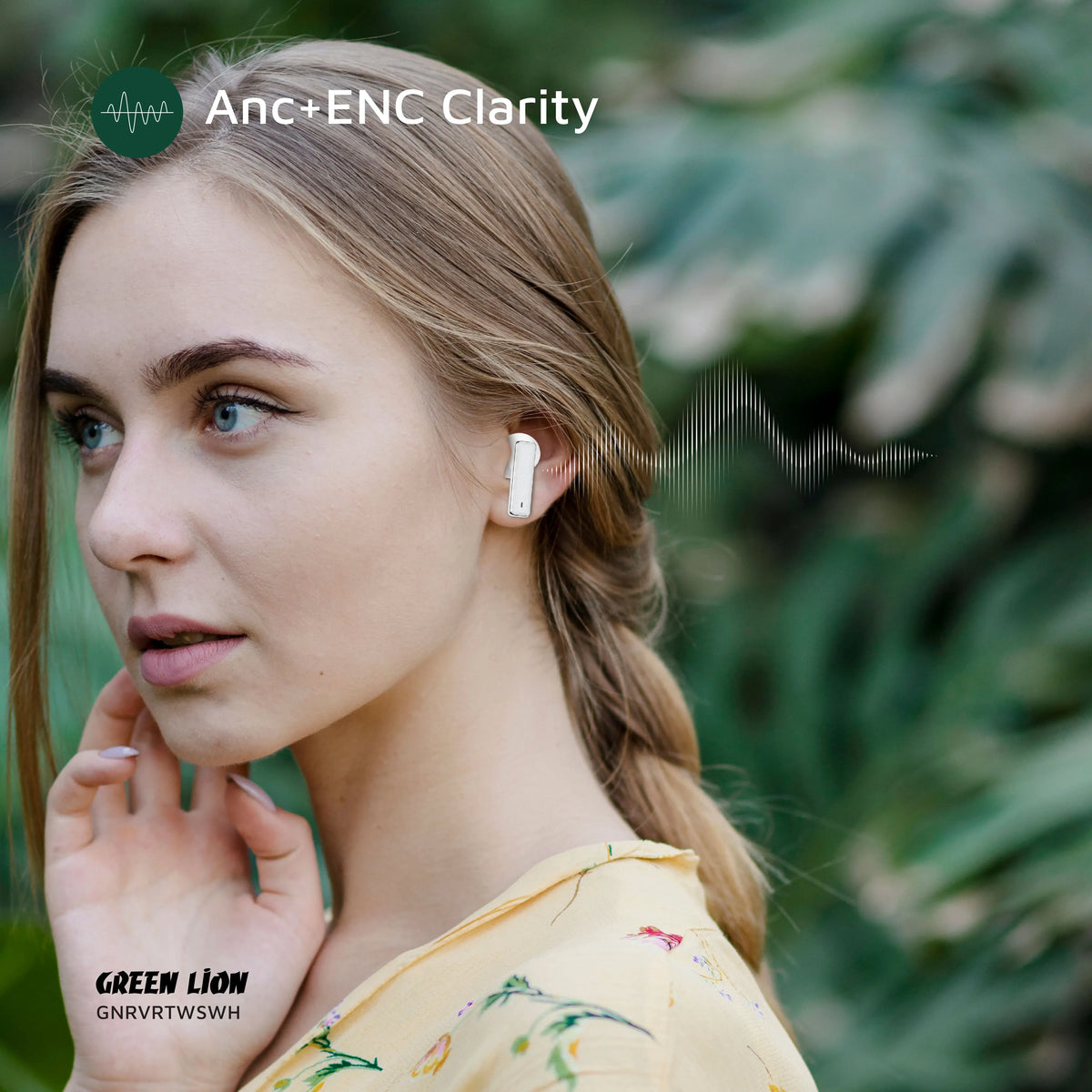 Green Lion River True Wireless Earbuds - White – image 5