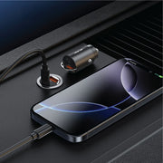 Green Lion Ring Charge Dual Port Car Charger PD 36 W - Black