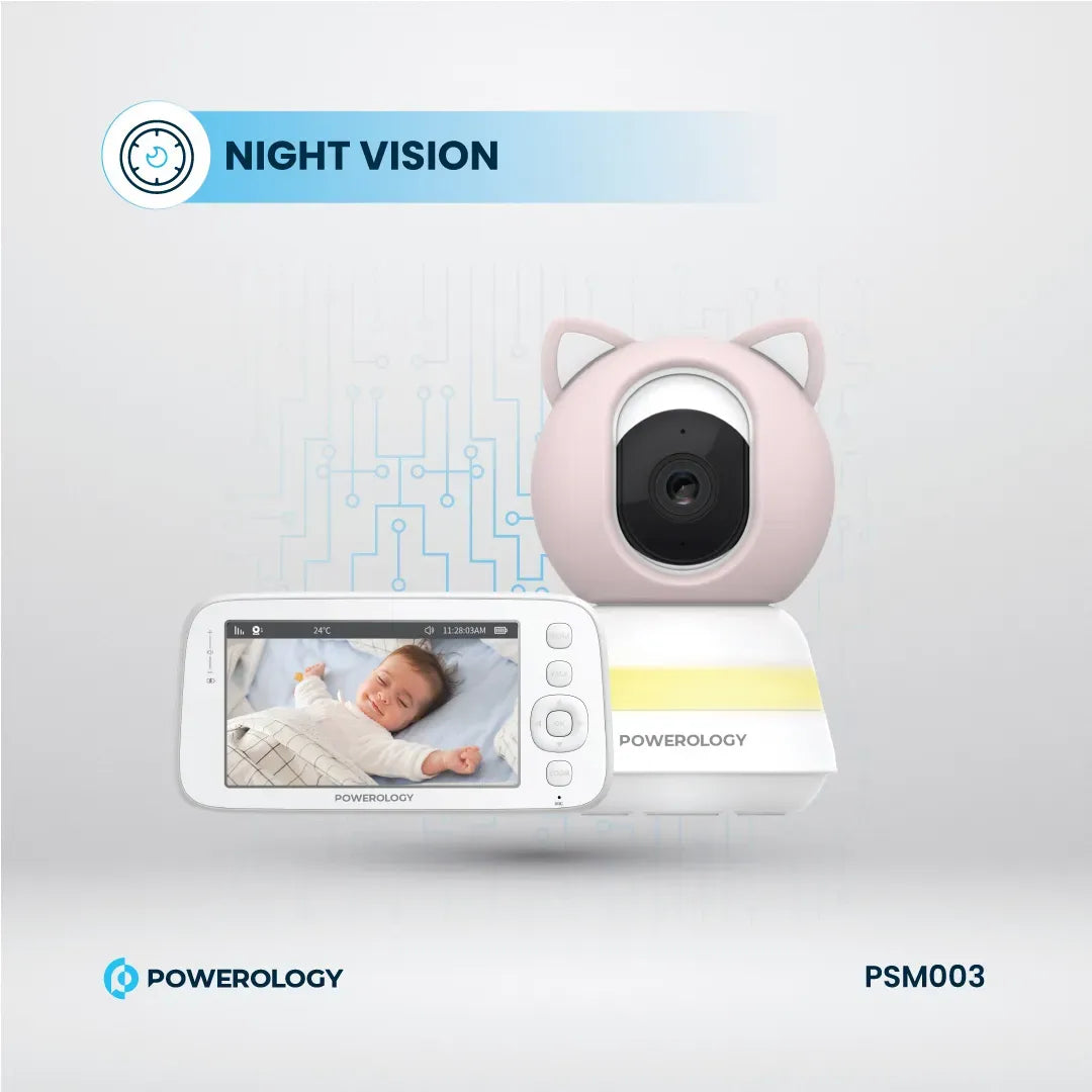 Powerology Monitor App Baby Camera Blue Pink – image 8