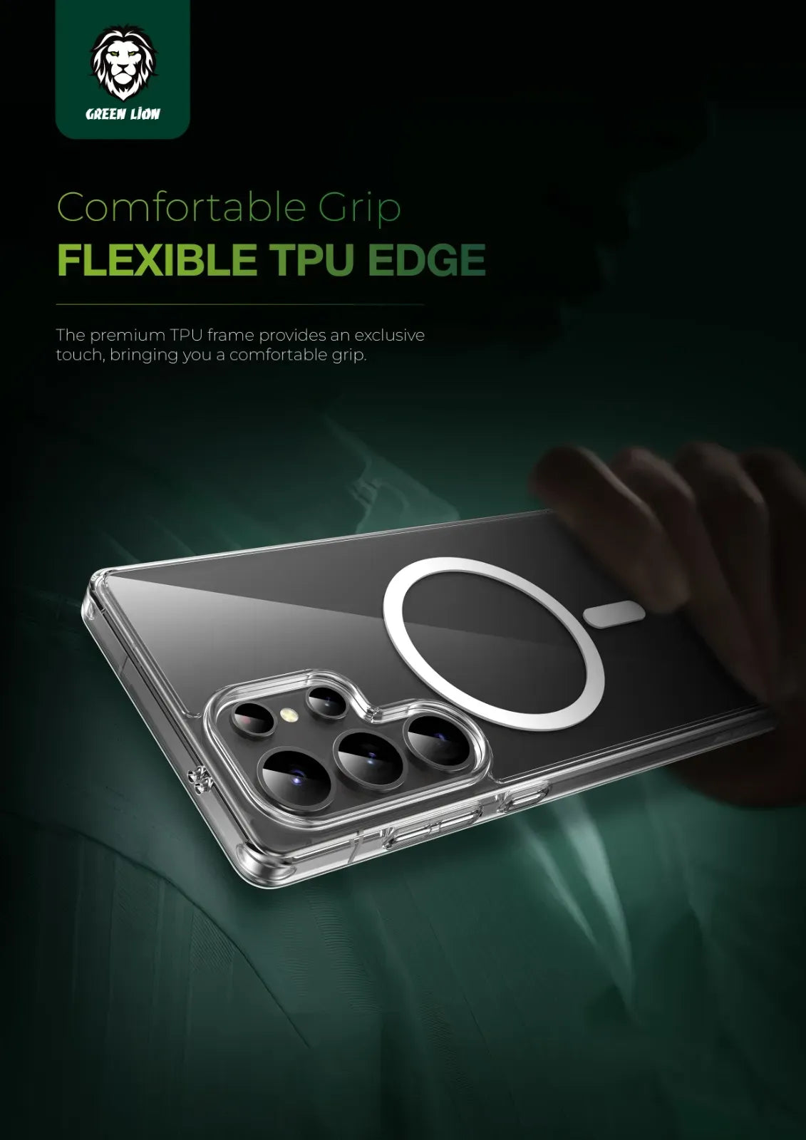 Green Lion MagSafe Crystal Clear