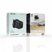 Green Lion G-Charge Series Dual Port Wall Charger PD+QC 35 W - Black