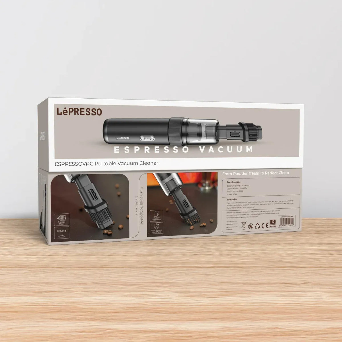 LePresso Espressovac Portable Vacuum Cleaner Black – image 3