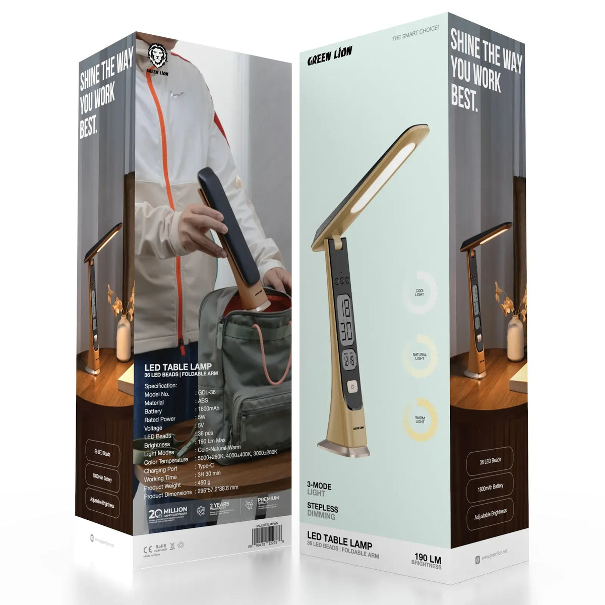 Green Lion LED Table Lamp Wooden – image 13