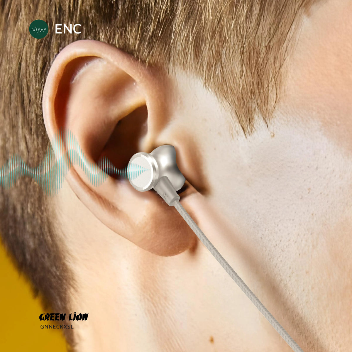 Green Lion Neck XWireless Neckband - Silver – image 8