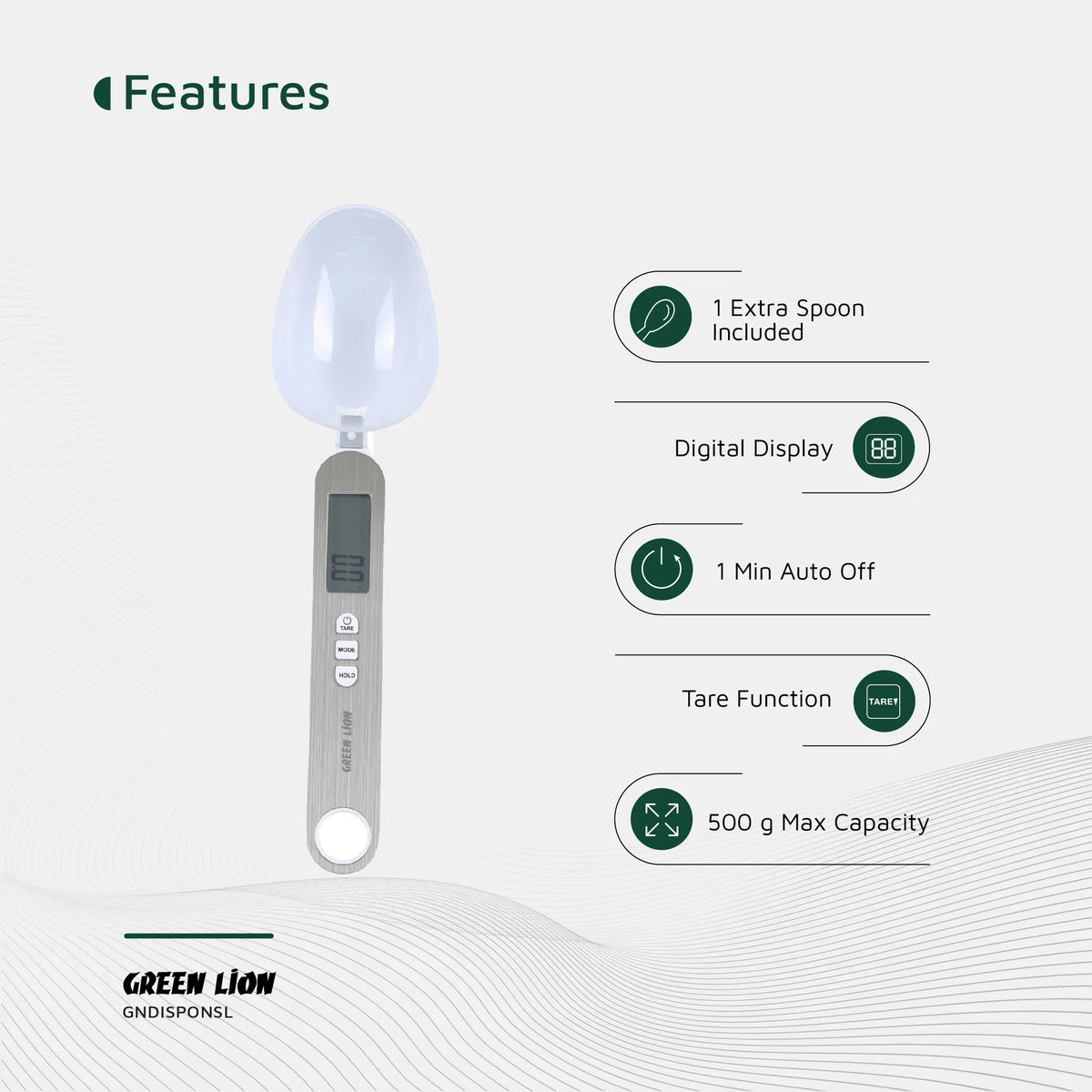 Green Lion Digital Spoon Scale Silver – image 18