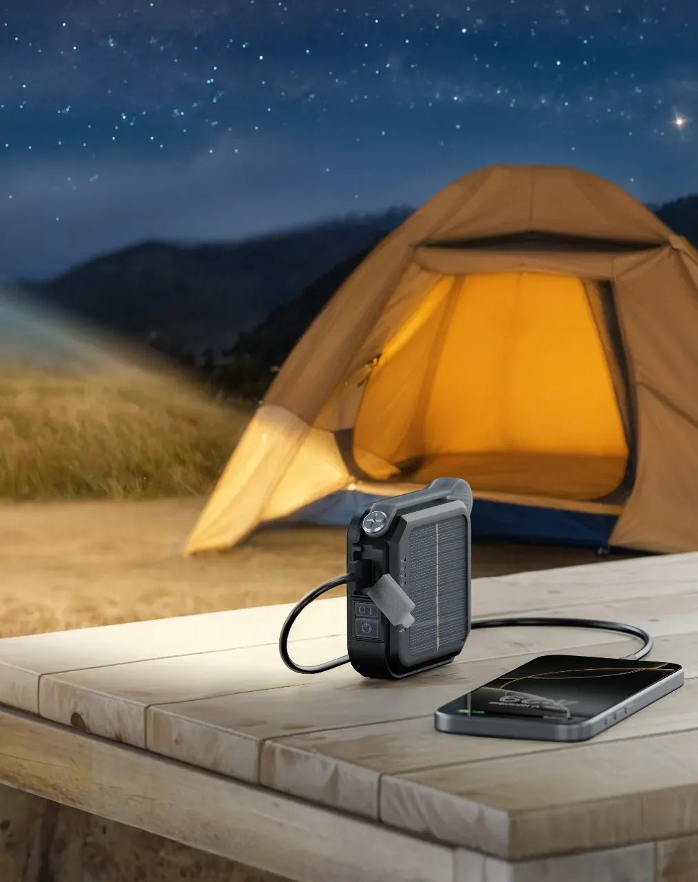 Green Lion Solar Lumix Portable LED Light with Power Bank 4000mAh Gray – image 5