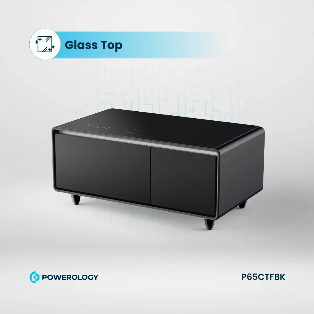 Powerology Fridge Coffee Table Hifi Speaker 93l Black – image 9