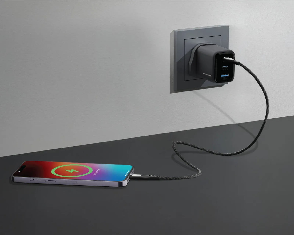 Powerology Volt X 67w Multi Port Gan Wall Charger Black – image 5