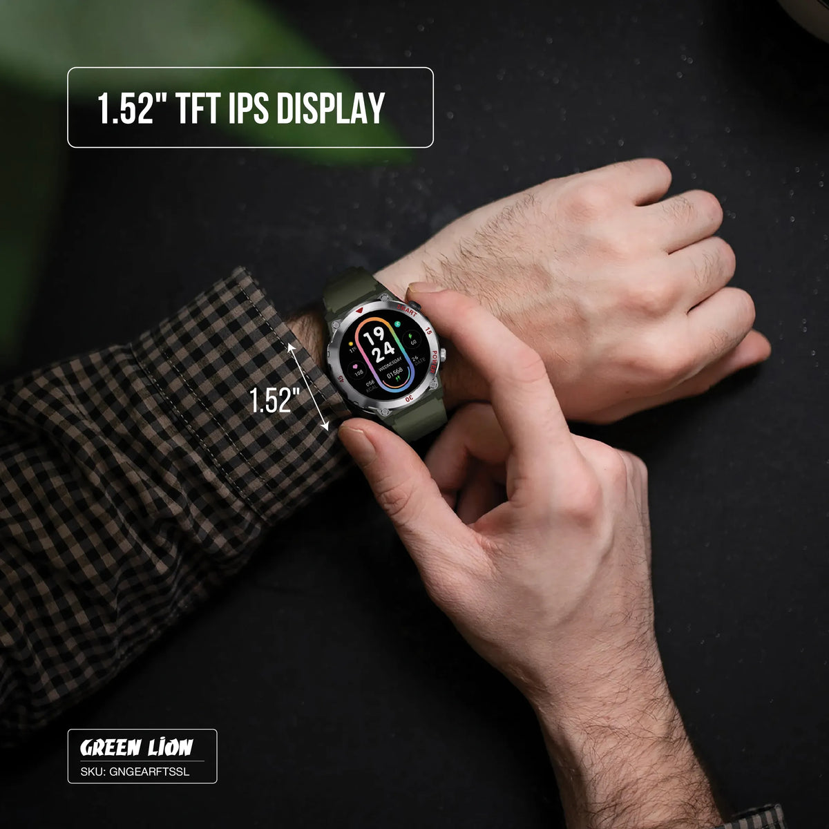 Green Lion Gear Fit Smart Watch - Silver – image 5