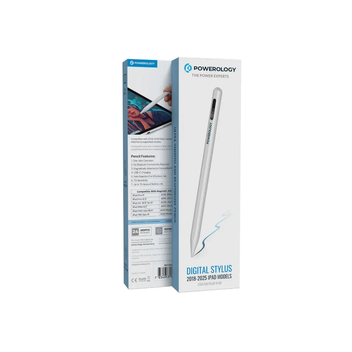 Powerology Digital Stylus 2018 2024 Ipad Models White – image 5
