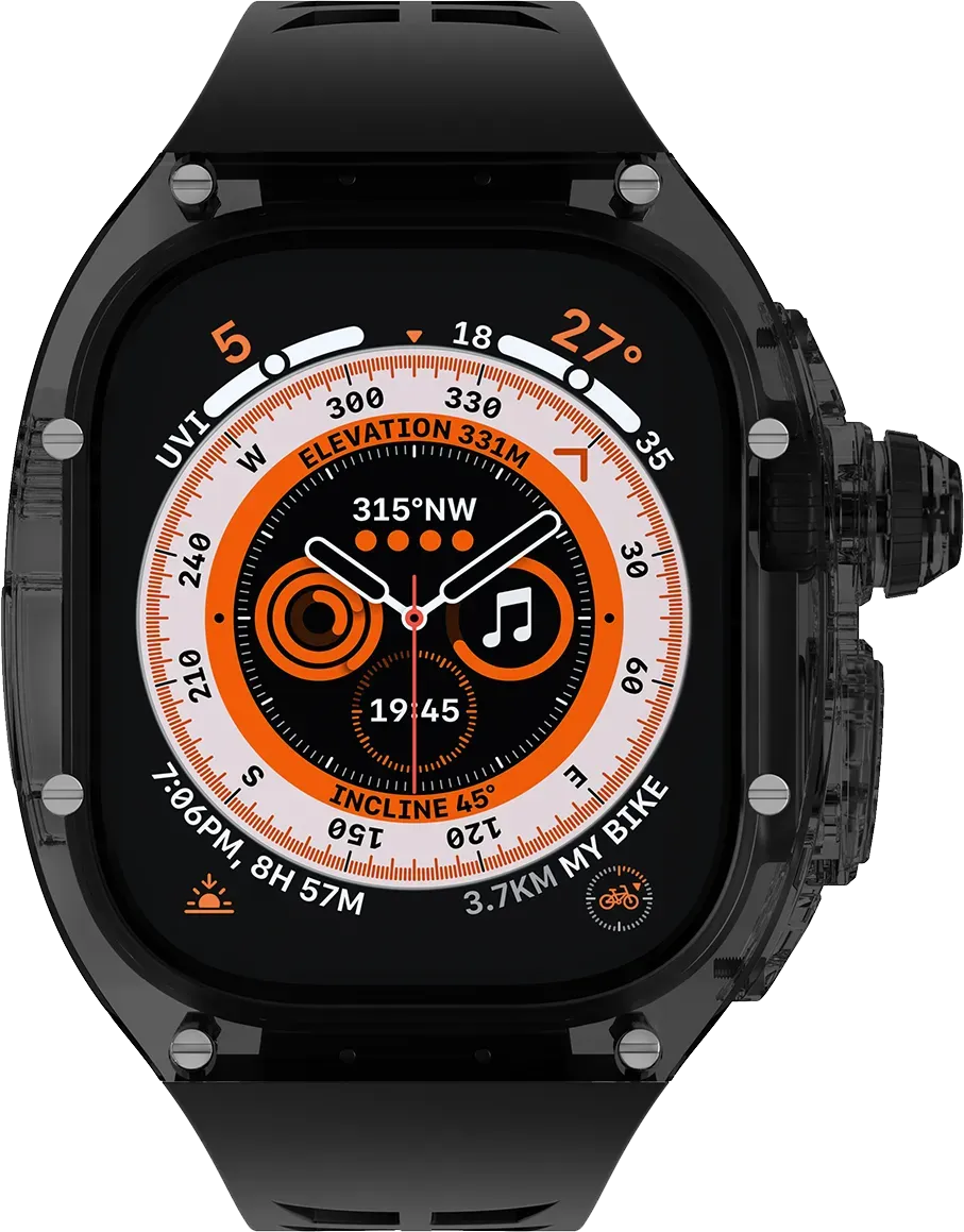Green Lion La Royal Silicone Strap Case - Transparent Black/Black – image 3