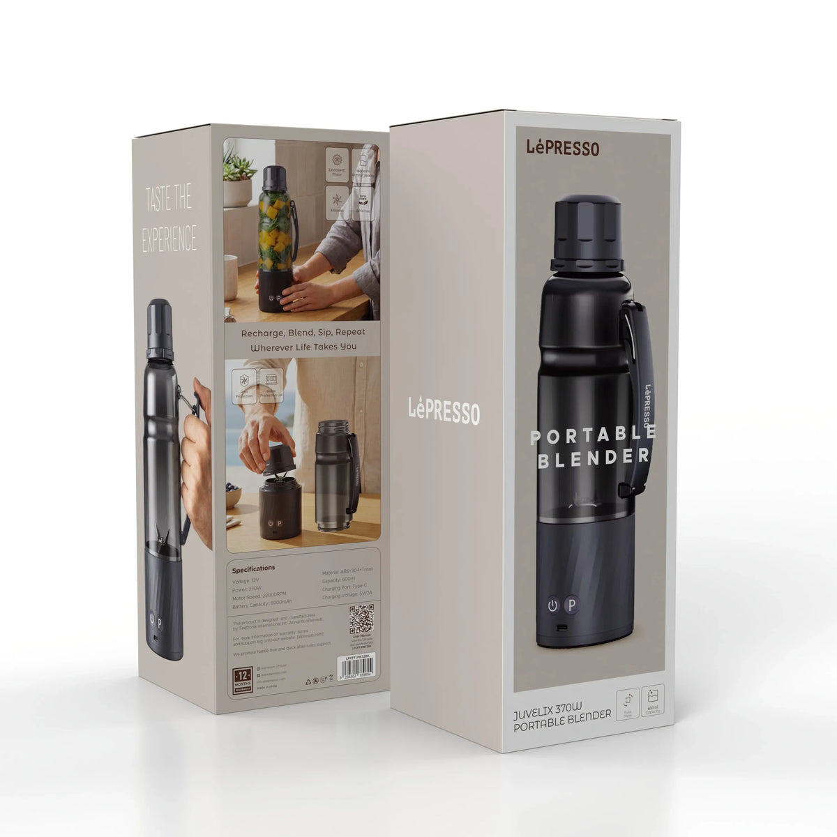 LePresso Juvelix 370w Portable Blender Black – image 12