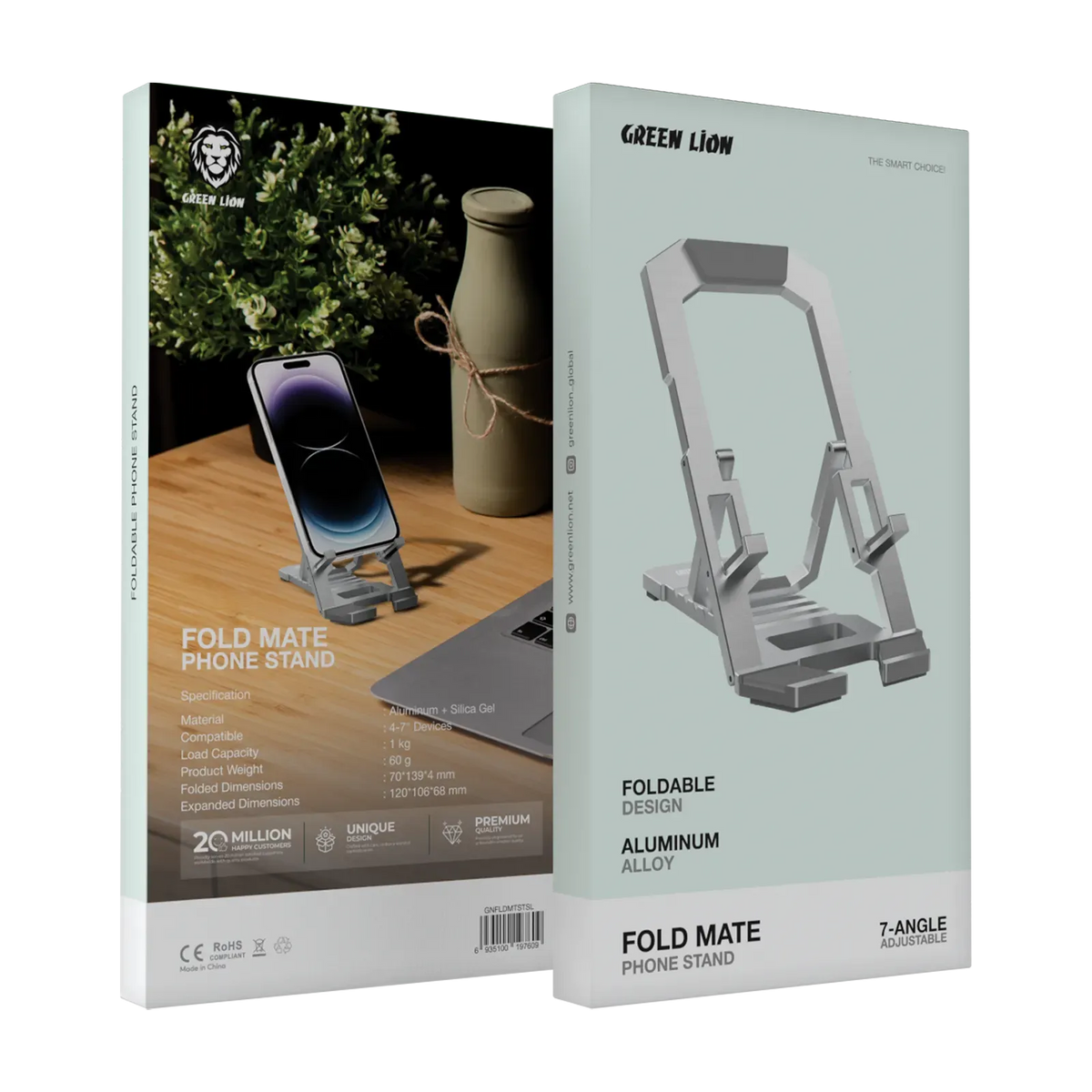 Green Lion Fold Mate Phone Stand Gray – image 5