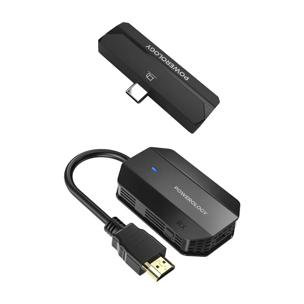 Powerology Wireless Hdmi Type C Adapter Audio Video Black – image 4